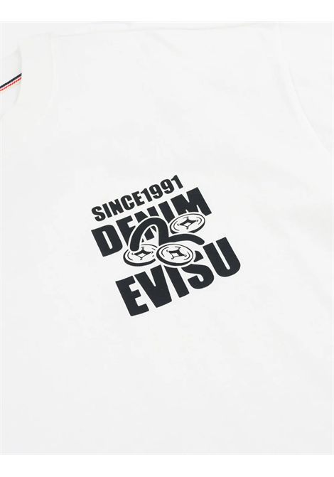 T-shirt con stampa EVISU | 2EAHTM6TS1121OFF WHITE